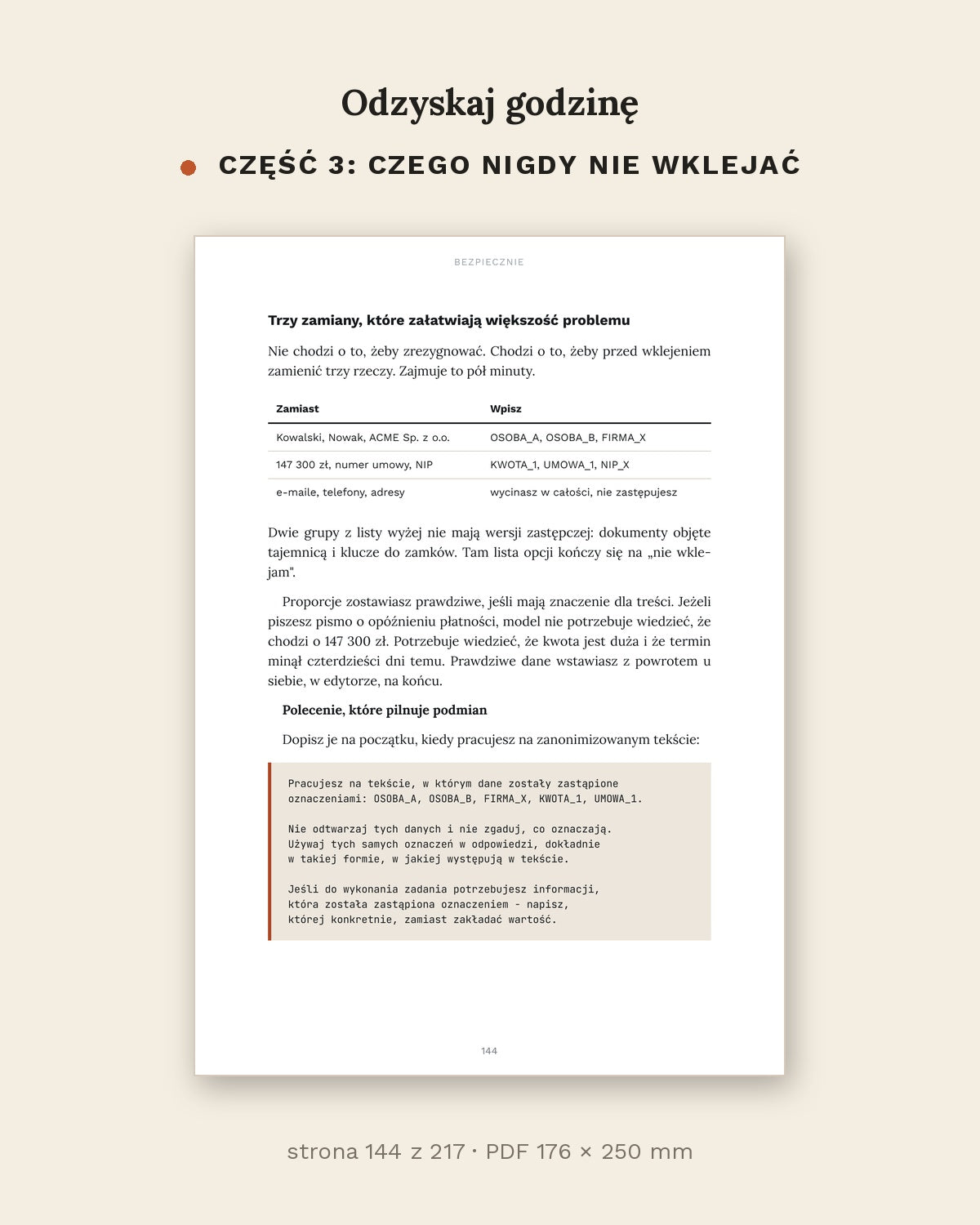 Odzyskaj godzinę - jak używać AI w pracy i w domu (PDF, 217 stron)